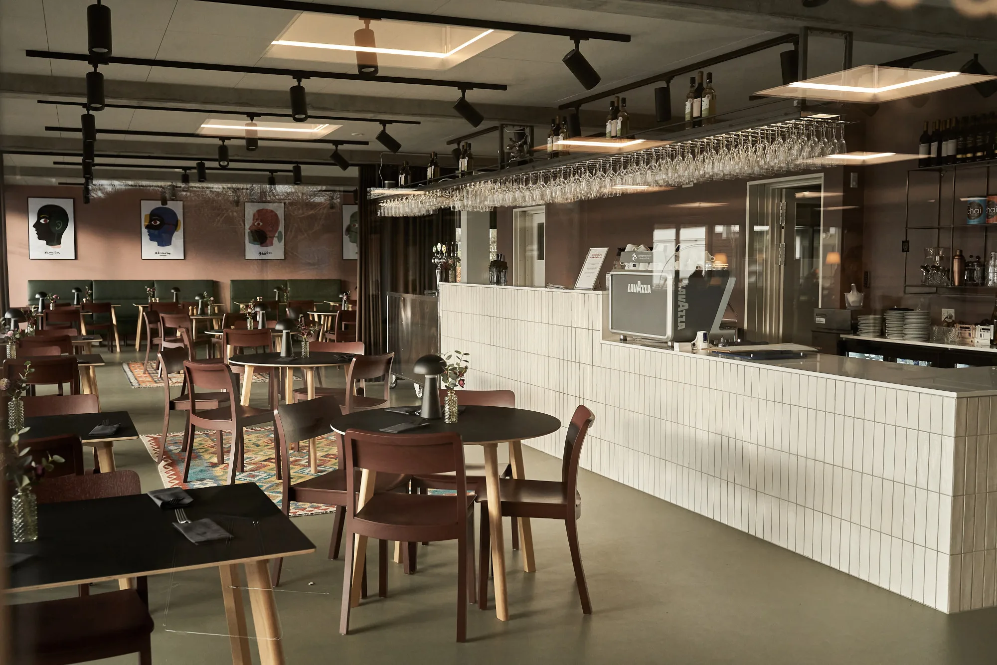 Caféen i det ombyggede Billund Centret